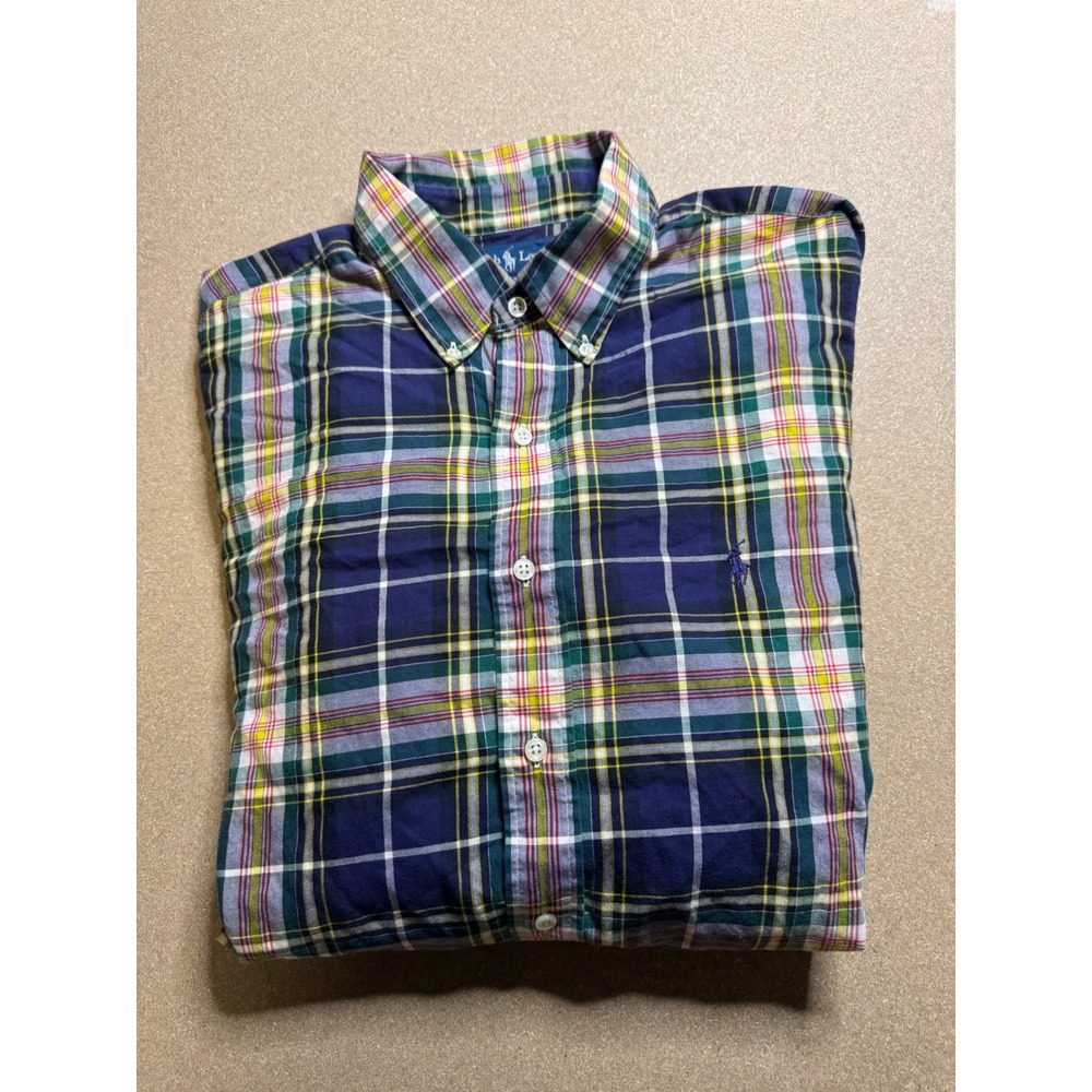 Ralph Lauren XL Blake Classic Fit Plaid Button Down Long Sleeve Shirt